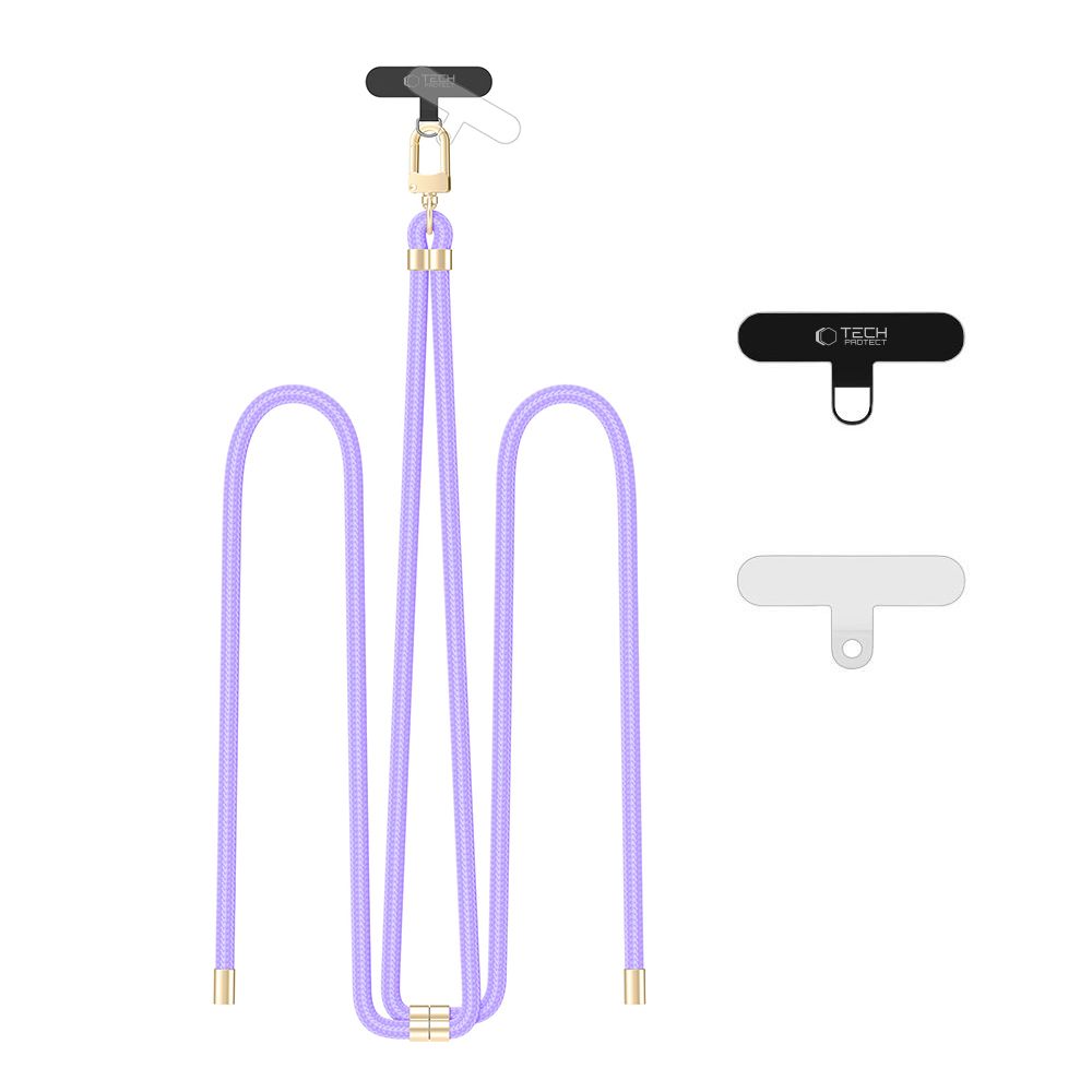 SANGLE CROISEE EN CORDON TECH-PROTECT C7S LAVANDE/OR