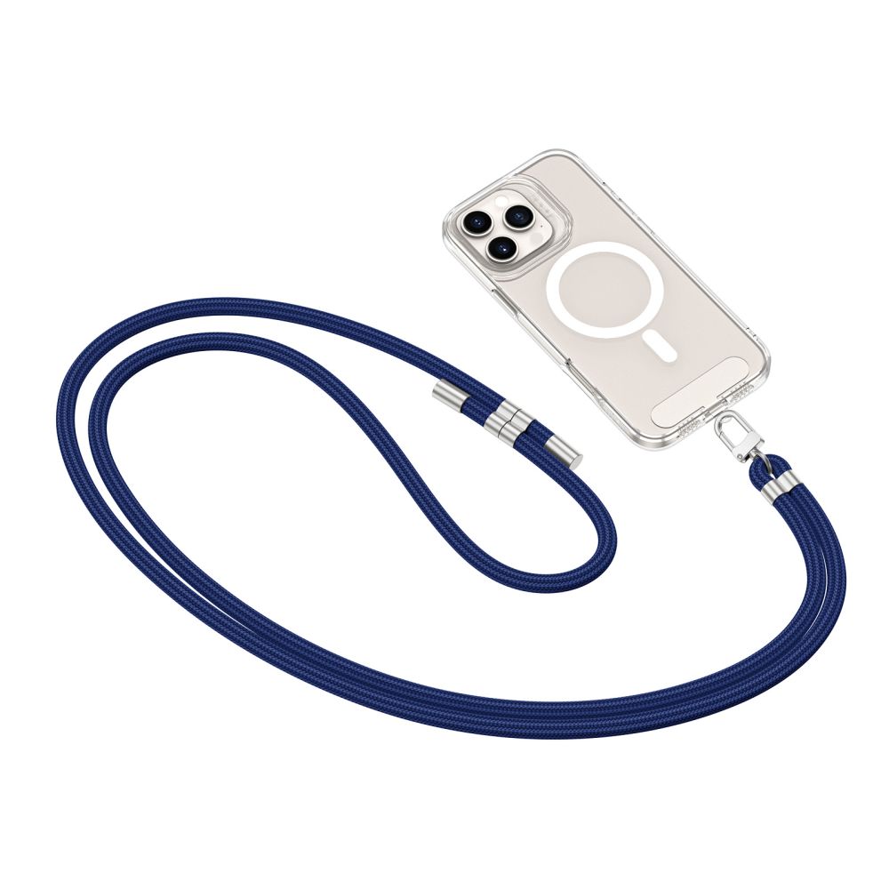 SANGLE CROISEE TECH-PROTECT C7S EN CORDON BLEU MARINE/ARGENT