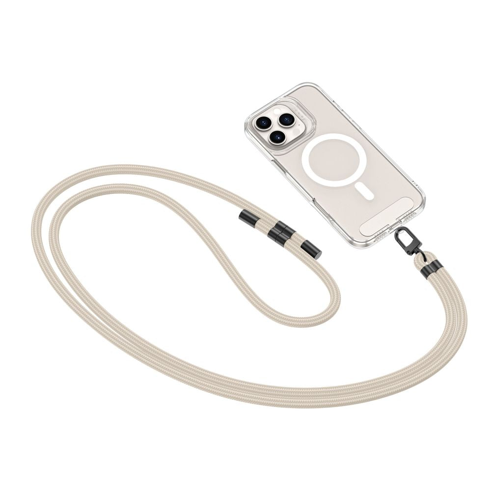 SANGLE CROISÉE EN CORDON TECH-PROTECT C7S TAUPE/NOIR