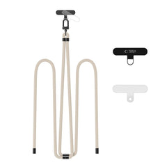 SANGLE CROISÉE EN CORDON TECH-PROTECT C7S TAUPE/NOIR