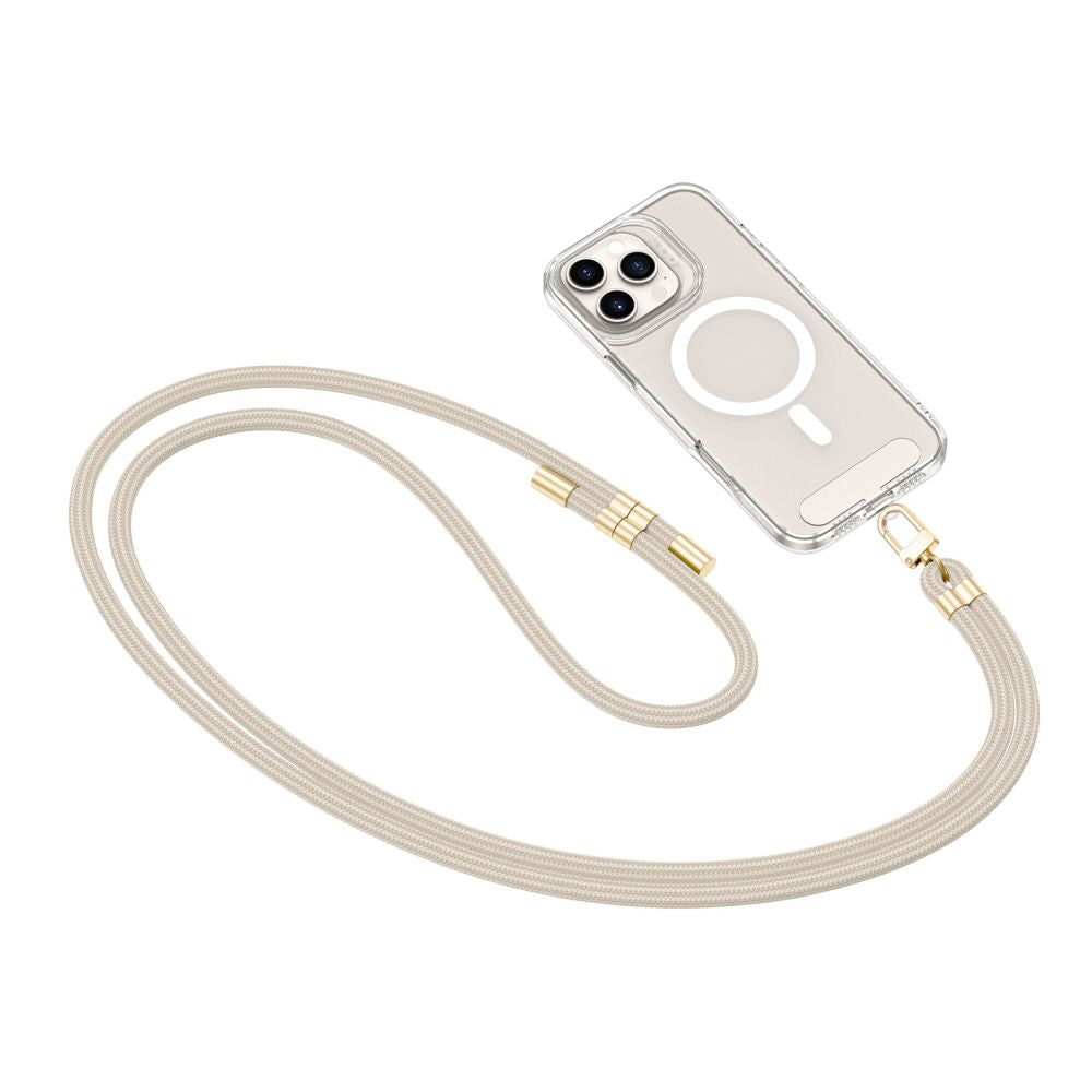 SANGLE CROISEE EN CORDON TECH-PROTECT C7S TAUPE/OR