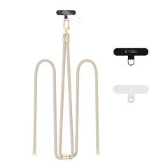 SANGLE CROISEE EN CORDON TECH-PROTECT C7S TAUPE/OR