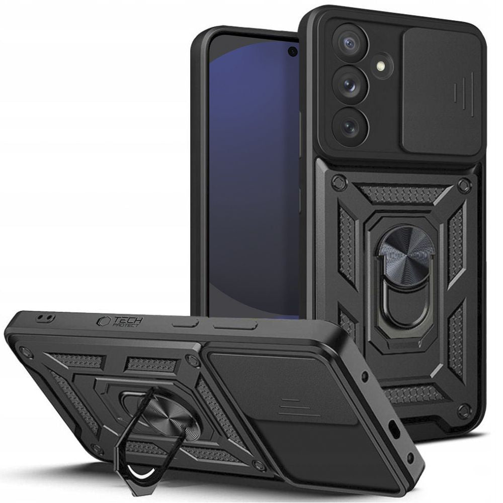 COUVERTURE TECH-PROTECT CAMSHIELD PRO GALAXY S24 FE NOIR