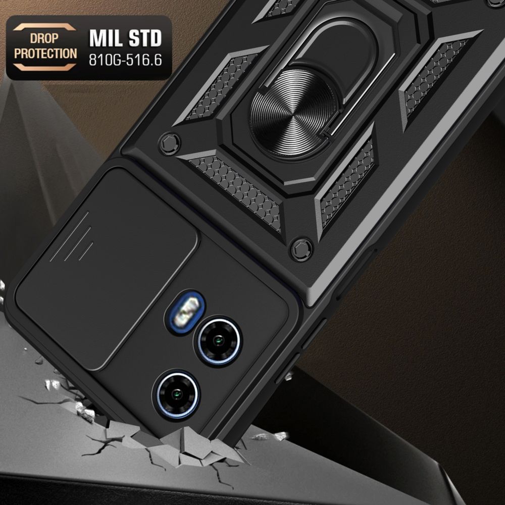 COQUE TECH-PROTECT CAMSHIELD PRO MOTOROLA MOTO G24 / G24 POWER / G04 NOIR