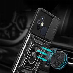 COQUE POUR XIAOMI REDMI 12C HEYCASE CAMSHIELD PRO NOIRE