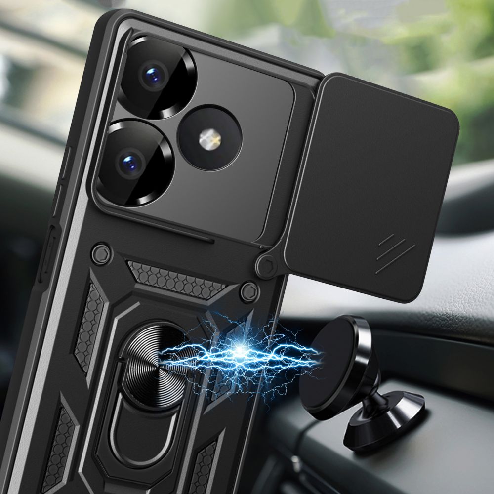 COQUE POUR XIAOMI REDMI 13 TECH-PROTECT CAMSHIELD PRO NOIR