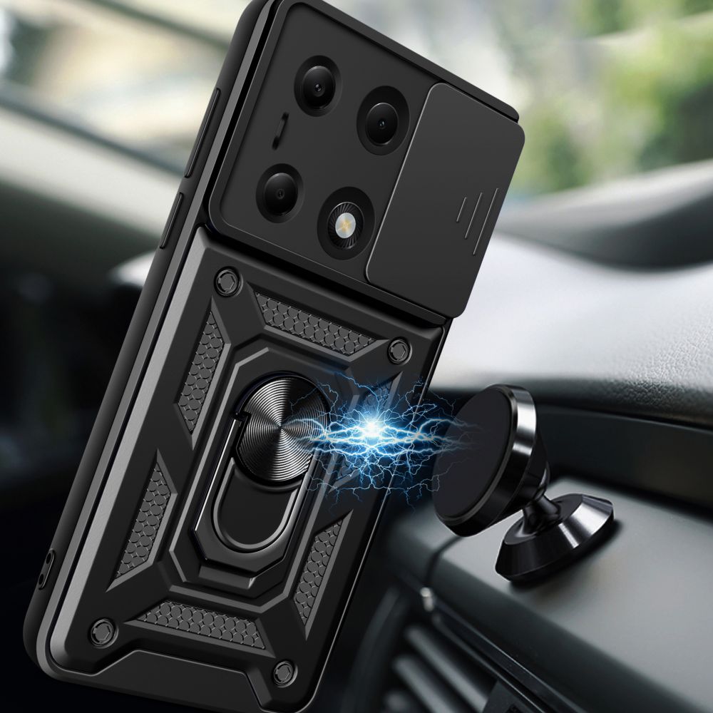 COUVERTURE TECH-PROTECT CAMSHIELD PRO XIAOMI REDMI NOTE 13 PRO 4G / LTE / POCO M6 PRO 4G / LTE NOIR