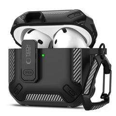 COQUE TECH-PROTECT CARBONOX APPLE AIRPODS 4 NOIRE