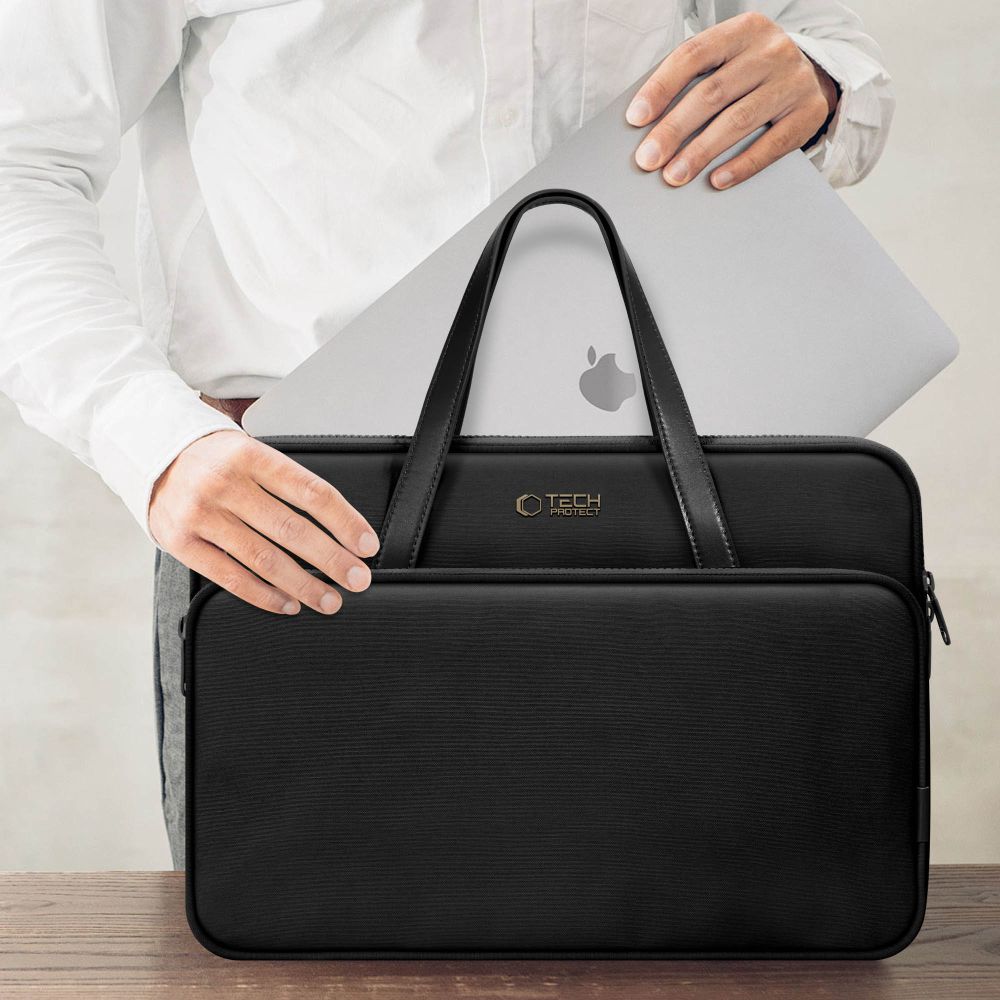 SAC TECH-PROTECT SAC DE TRANSPORT POUR ORDINATEUR PORTABLE 13-14 NOIR
