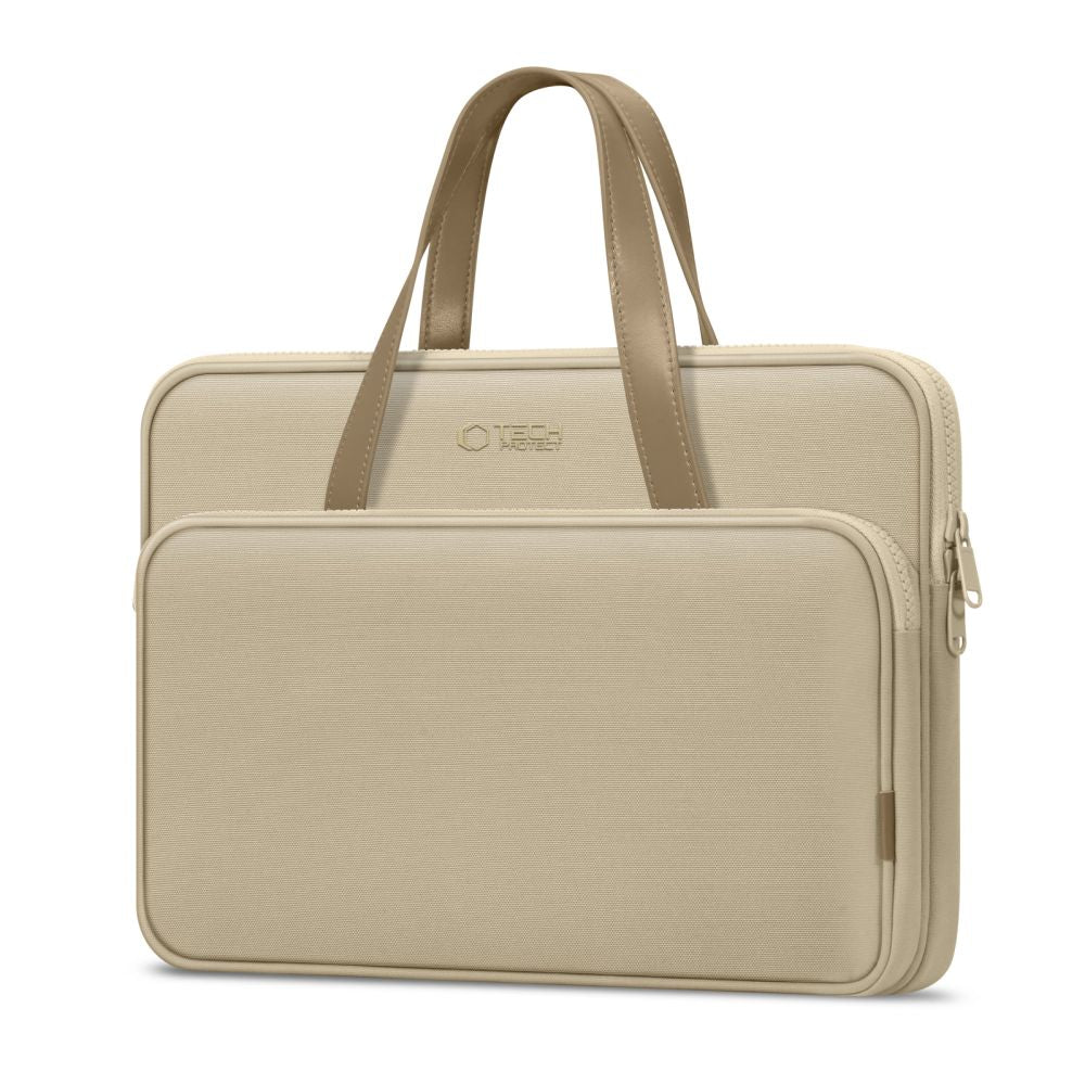 SAC TECH-PROTECT SAC DE TRANSPORT POUR ORDINATEUR PORTABLE 13-14 BEIGE DESERT