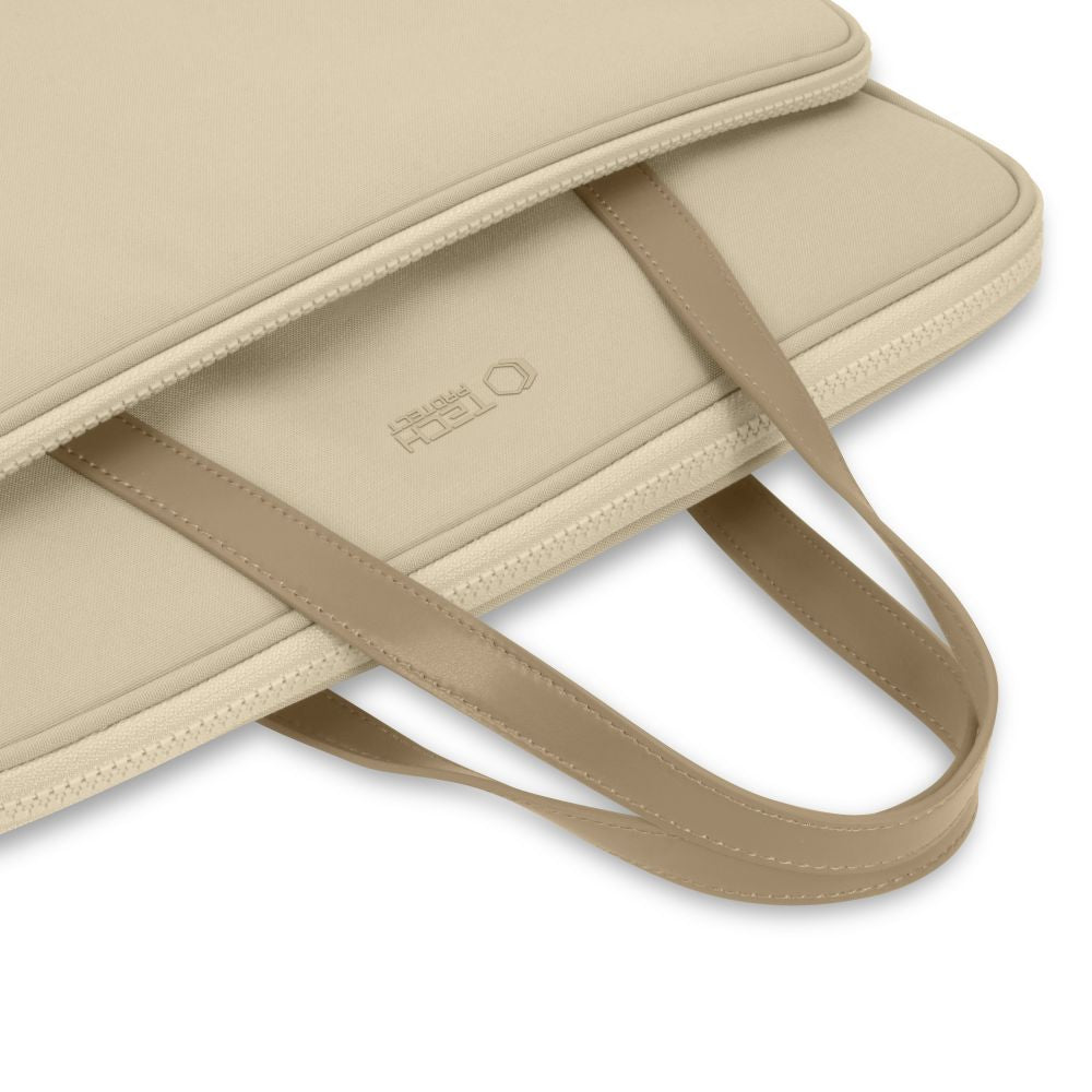 SAC TECH-PROTECT SAC DE TRANSPORT POUR ORDINATEUR PORTABLE 13-14 BEIGE DESERT