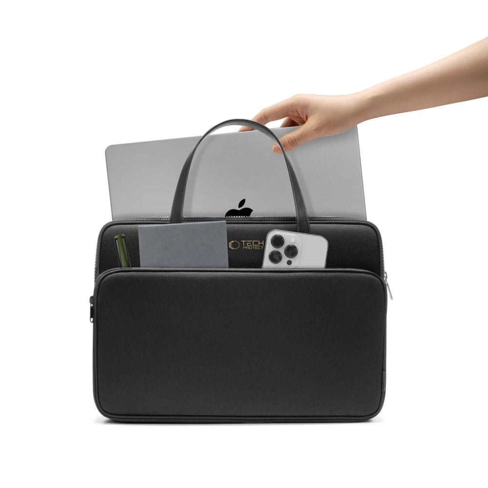 SAC TECH-PROTECT SAC DE TRANSPORT POUR ORDINATEUR PORTABLE 15-16 NOIR