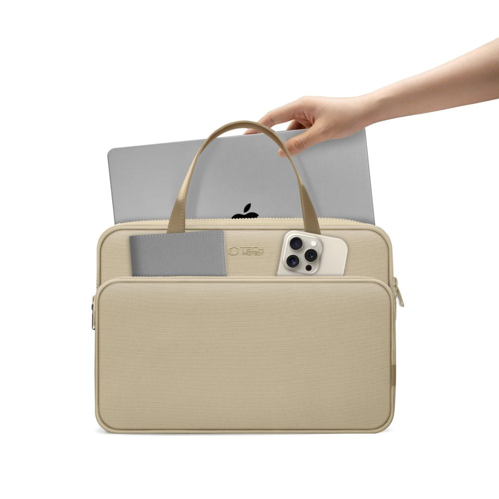 SAC TECH-PROTECT SAC DE TRANSPORT POUR ORDINATEUR PORTABLE 15-16 BEIGE DÉSERT