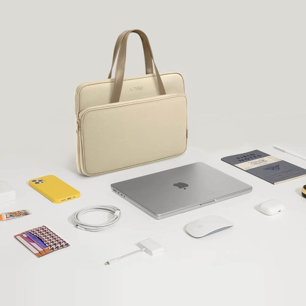SAC TECH-PROTECT SAC DE TRANSPORT POUR ORDINATEUR PORTABLE 15-16 BEIGE DÉSERT