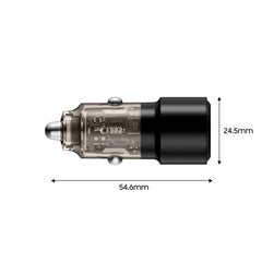 CHARGEUR DE VOITURE TECH-PROTECT CC03 2 PORTS PD75W NOIR