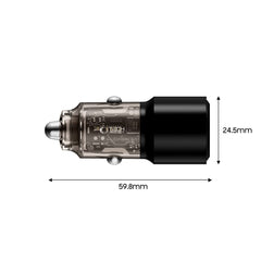CHARGEUR DE VOITURE TECH-PROTECT CC03 2 PORTS PD95W/QC3.0 NOIR