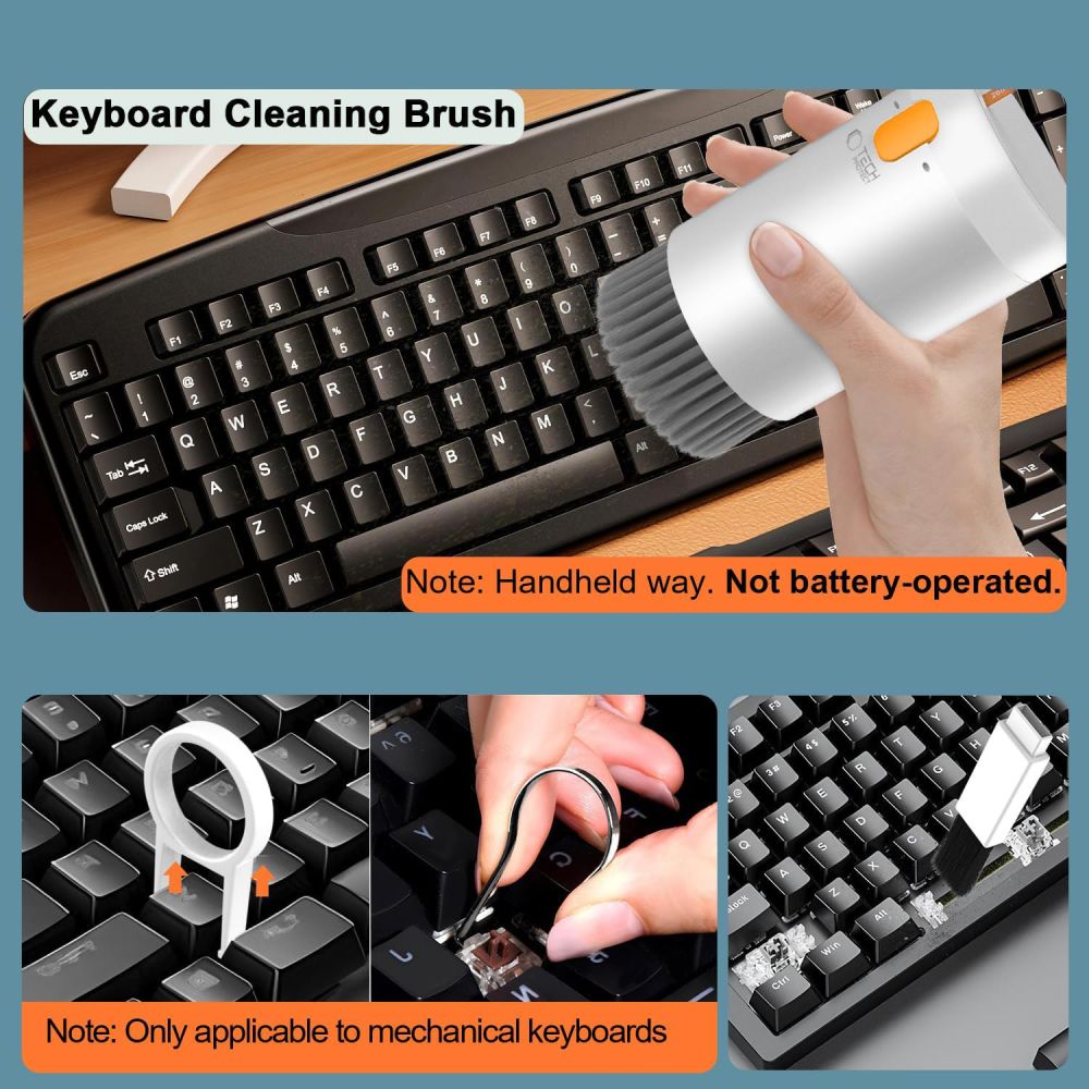 ENSEMBLE DE NETTOYAGE TECH-PROTECT CS01 20EN1 POUR TÉLÉPHONE, ÉCOUTEURS, TABLETTE ET ORDINATEUR PORTABLE BLANC