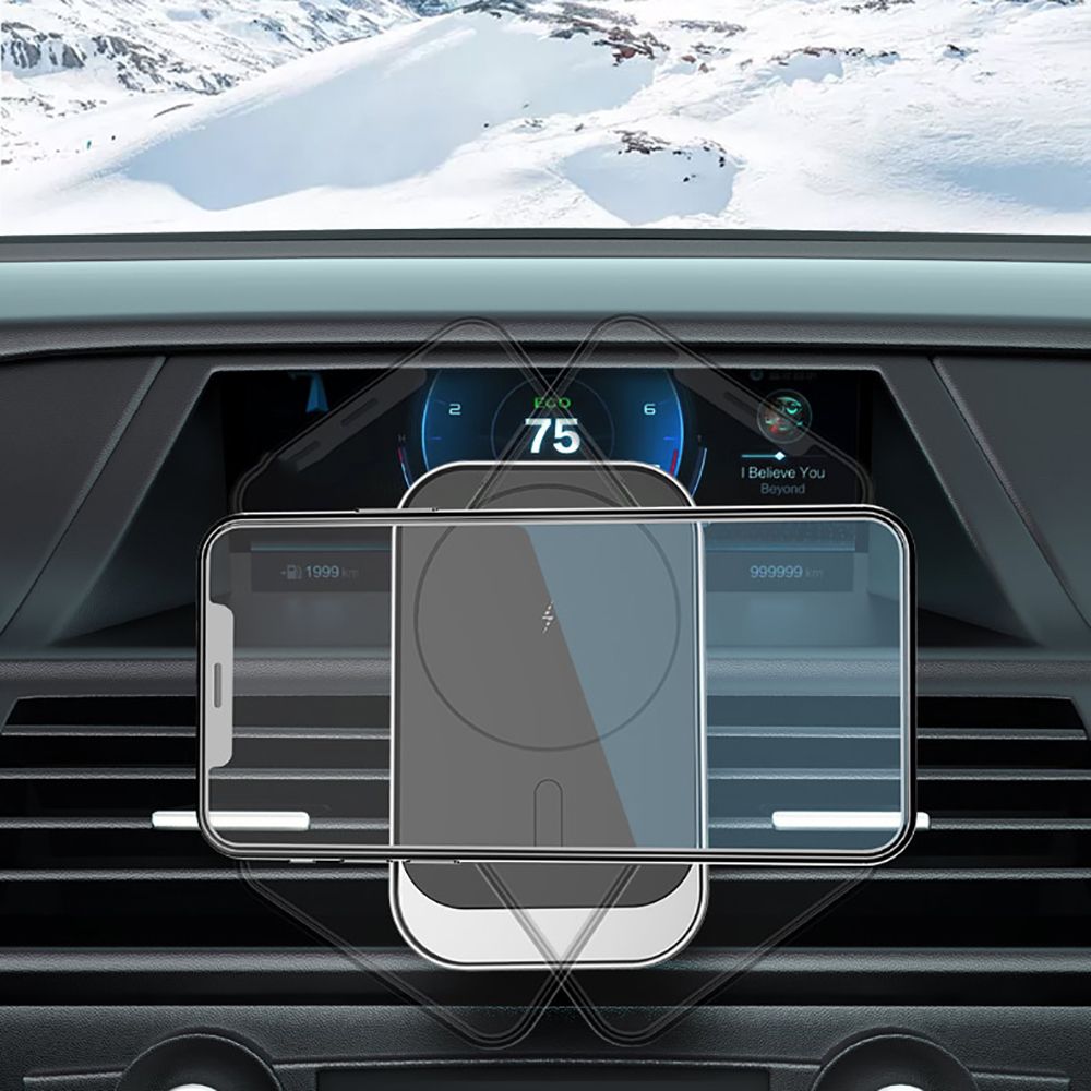 SUPPORT / CHARGEUR DE VOITURE TECH-PROTECT CW19 MAGNETIC MAGSAFE VENT MONTAGE DE VOITURE NOIR