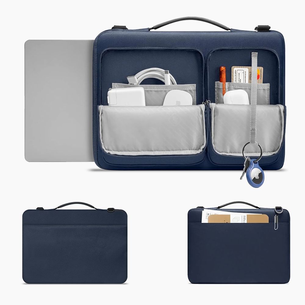 SAC À DOS TECH-PROTECT DEFENDER POUR ORDINATEUR PORTABLE 13-14 BLEU MARINE