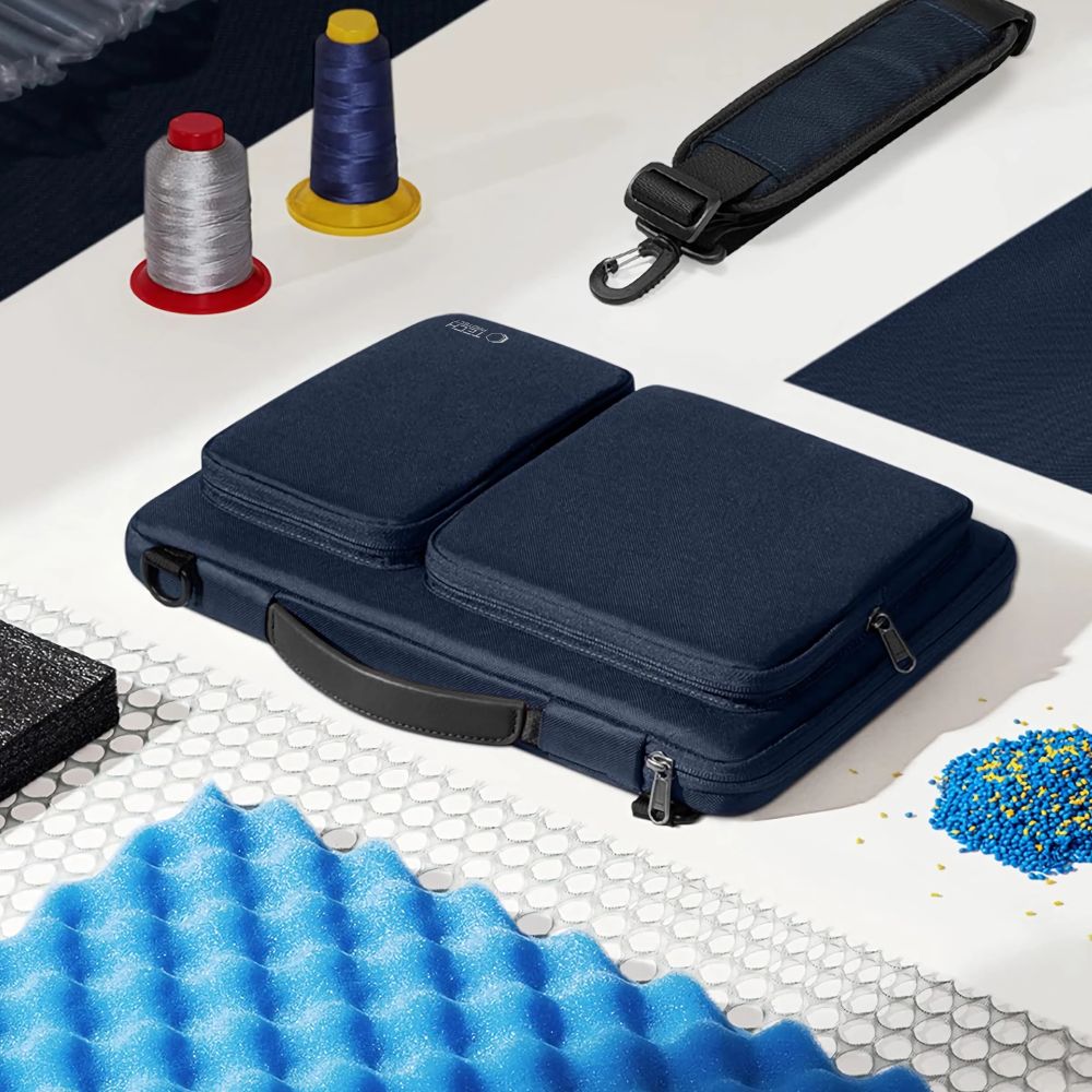 SAC À DOS TECH-PROTECT DEFENDER POUR ORDINATEUR PORTABLE 15-16 BLEU MARINE