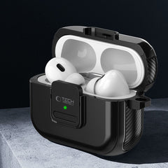 COQUE TECH-PROTECT DEFENDER HOOK MAGSAFE APPLE AIRPODS PRO 1 / 2 NOIRE