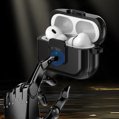 COQUE TECH-PROTECT DEFENDER HOOK MAGSAFE APPLE AIRPODS PRO 1 / 2 NOIRE