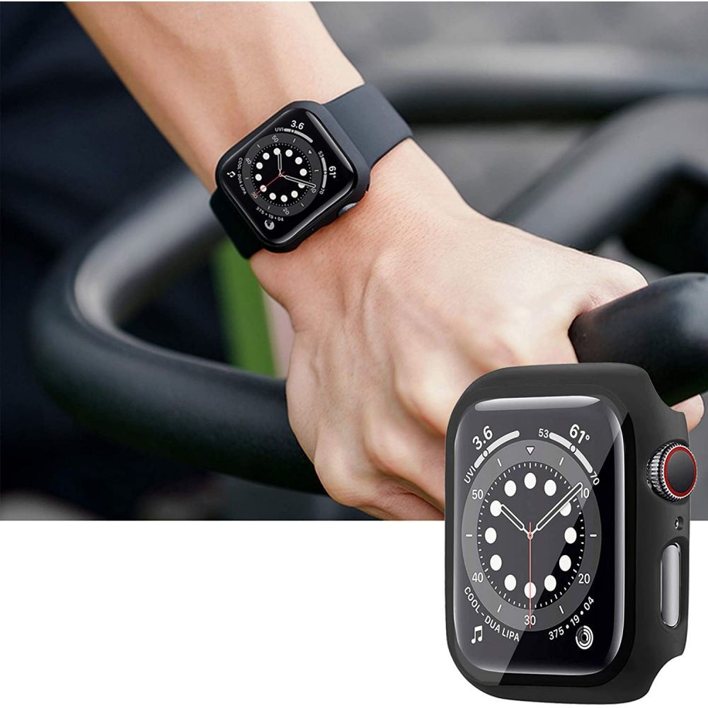 Housse de protection 360° pour Apple Watch 45 mm Doop Defense 360Guard Noir