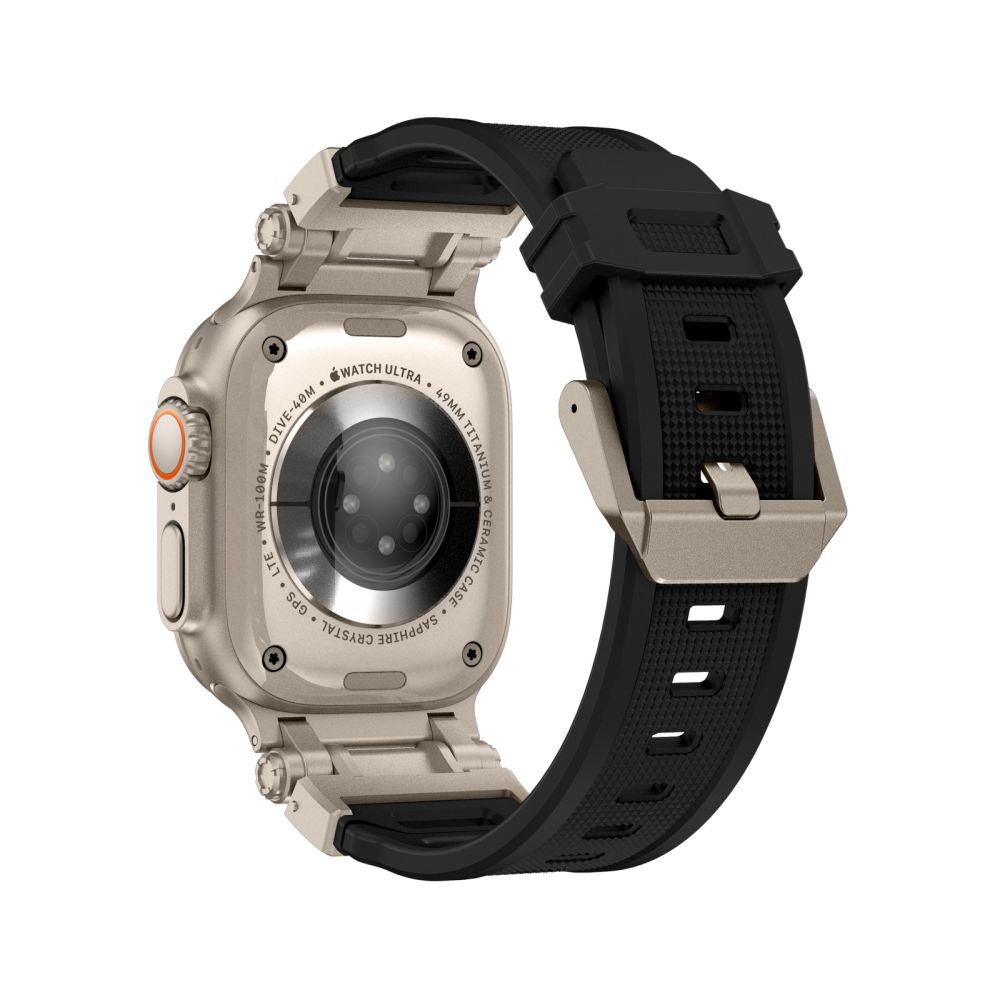 BRACELET TECH-PROTECT DELTA PRO APPLE WATCH 6 / 7 / 8 / 9 / 10 / SE / ULTRA 1 / 2 (44 / 45 / 46 / 49 MM) NOIR/TITANE