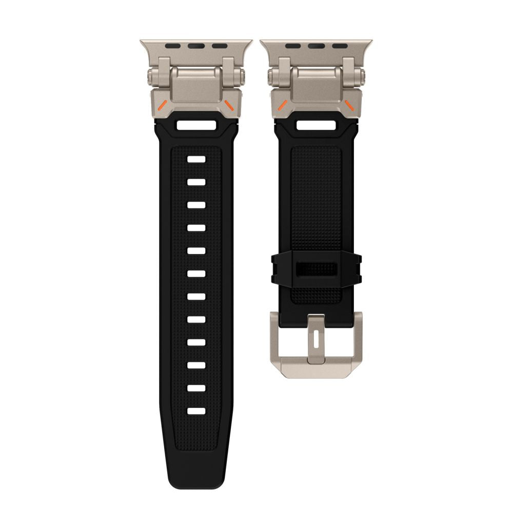 BRACELET TECH-PROTECT DELTA PRO APPLE WATCH 6 / 7 / 8 / 9 / 10 / SE / ULTRA 1 / 2 (44 / 45 / 46 / 49 MM) NOIR/TITANE