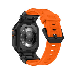 BRACELET TECH-PROTECT DELTA PRO APPLE WATCH 6 / 7 / 8 / 9 / 10 / SE / ULTRA 1 / 2 (44 / 45 / 46 / 49 MM) ORANGE/NOIR