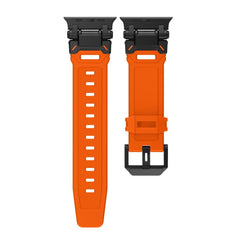 BRACELET TECH-PROTECT DELTA PRO APPLE WATCH 6 / 7 / 8 / 9 / 10 / SE / ULTRA 1 / 2 (44 / 45 / 46 / 49 MM) ORANGE/NOIR