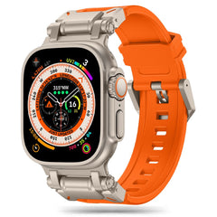 BRACELET TECH-PROTECT DELTA PRO APPLE WATCH 6 / 7 / 8 / 9 / 10 / SE / ULTRA 1 / 2 (44 / 45 / 46 / 49 MM) ORANGE/TITANE