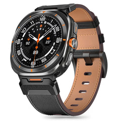 BRACELET TECH-PROTECT DELTA PRO SAMSUNG GALAXY WATCH ULTRA (47 MM) CUIR NOIR