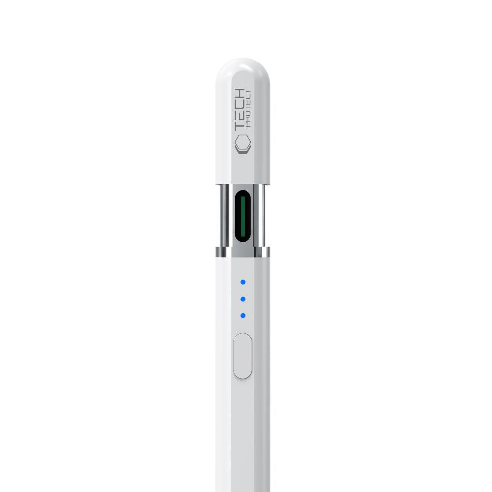 STYLO NUMÉRIQUE MAGNÉTIQUE TECH-PROTECT "3" IPAD BLANC