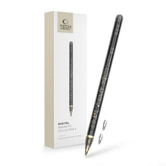 STYLO NUMÉRIQUE MAGNÉTIQUE TECH-PROTECT "4" IPAD TRANSPARENT/NOIR