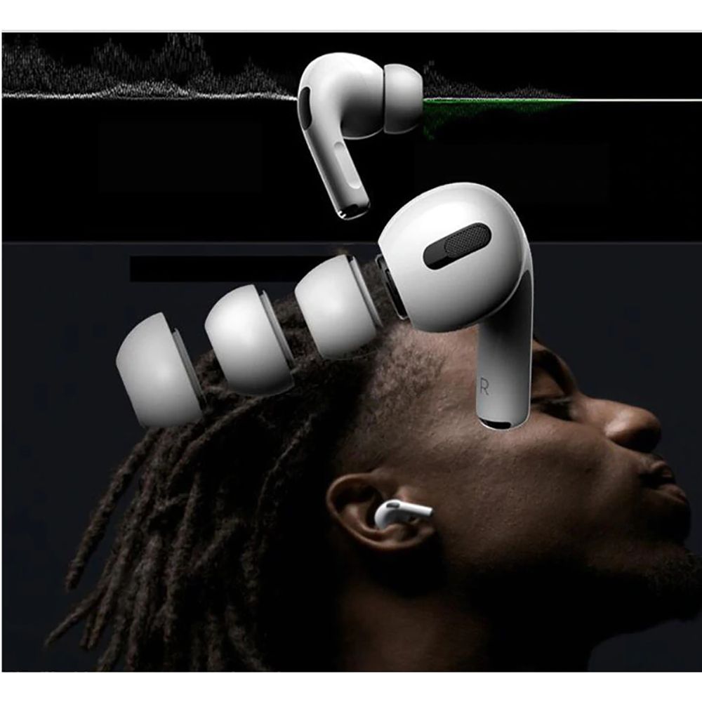 BOUTONS D'OREILLES TECH-PROTECT 3-PACK POUR APPLE AIRPODS PRO 1 / 2 NOIR