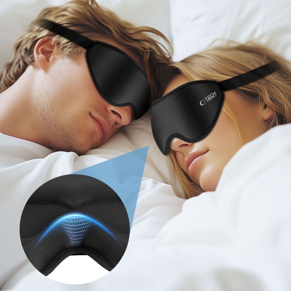 MASQUE DE SOMMEIL TECH-PROTECT EYESHADE NOIR MAT