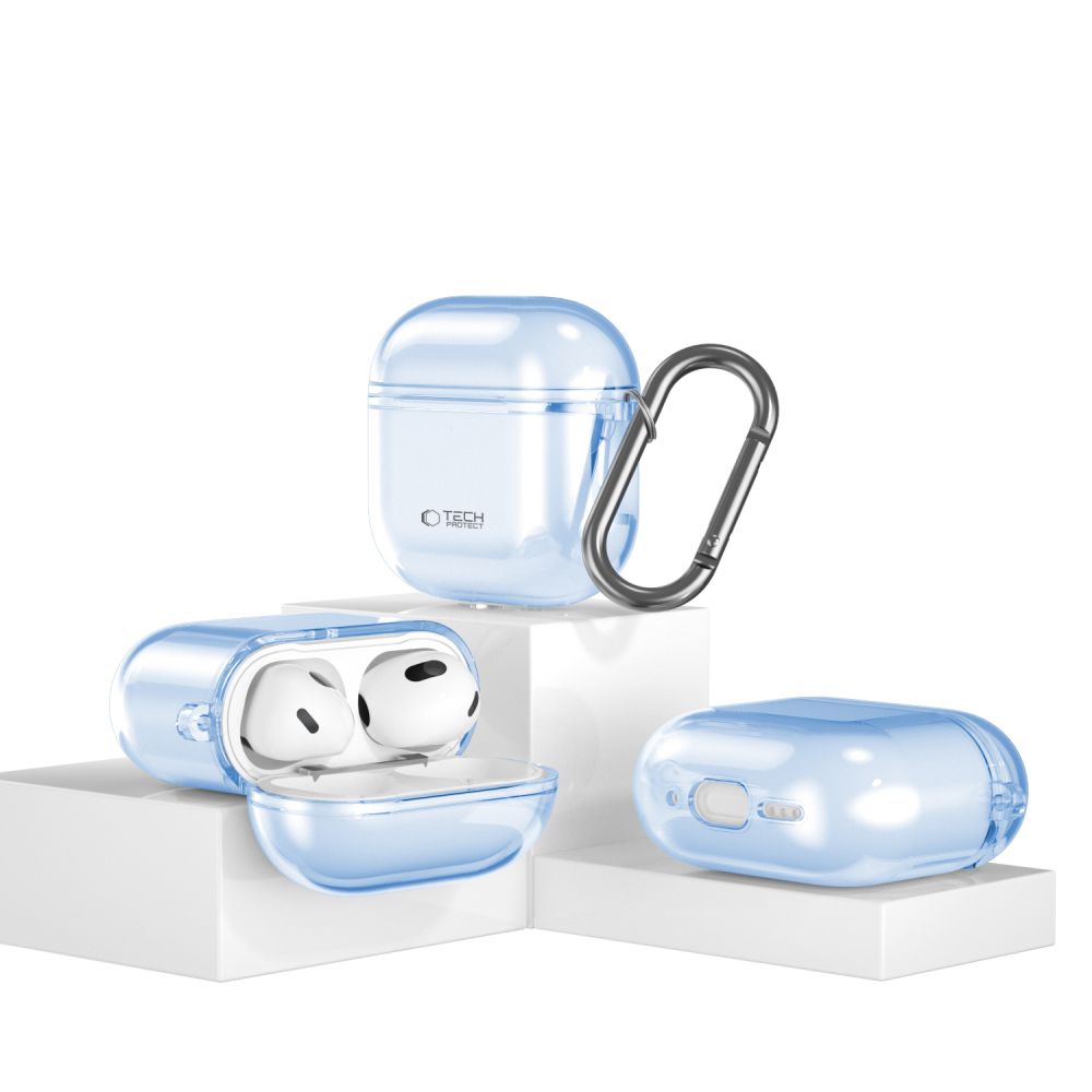 COQUE TECH-PROTECT FLEXAIR APPLE AIRPODS 4 BLEU BÉBÉ