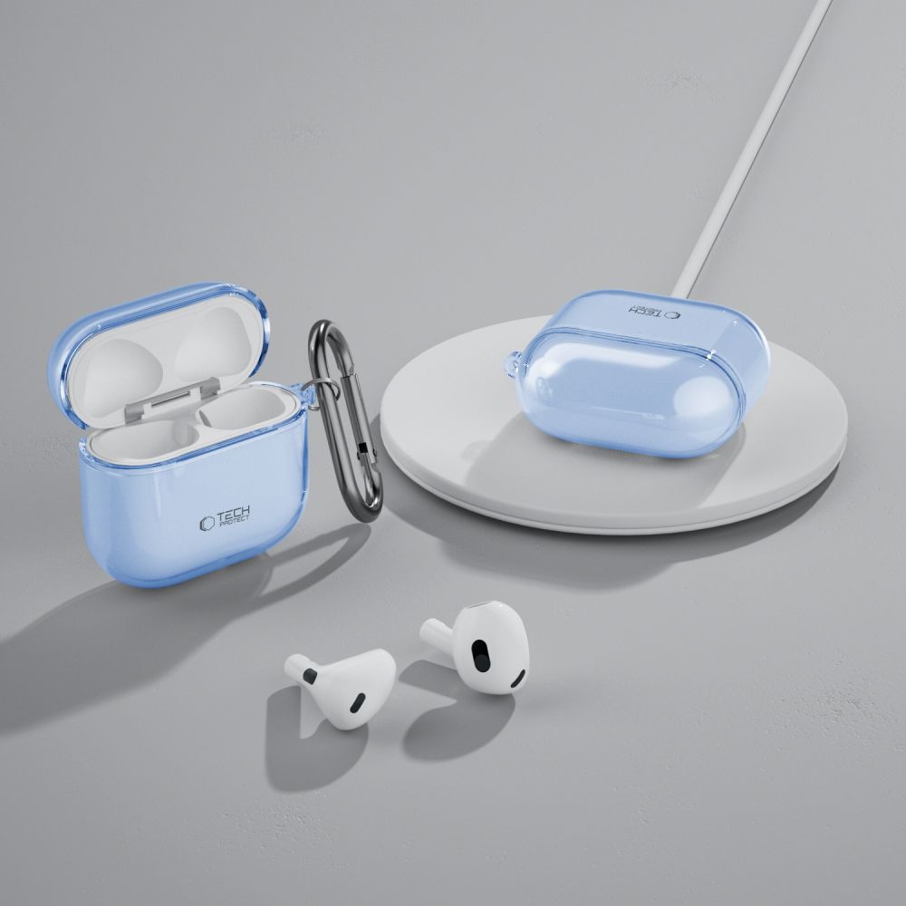 COQUE TECH-PROTECT FLEXAIR APPLE AIRPODS 4 BLEU BÉBÉ