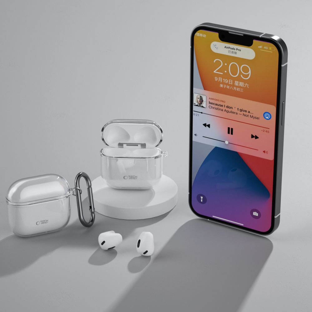 COQUE TECH-PROTECT FLEXAIR APPLE AIRPODS 4 TRANSPARENTE