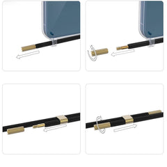 COQUE POUR IPHONE 15 MAGSAFE HEYCASE AIR CHAIN NOIR & BEIGE