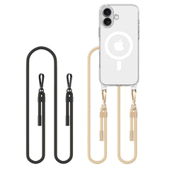 COUVERTURE TECH-PROTECT FLEXAIR CHAÎNE MAGSAFE IPHONE 16 NOIR & TAUPE