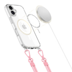 COQUE TECH-PROTECT FLEXAIR CHAIN MAGSAFE IPHONE 16 GRIS & ROSE