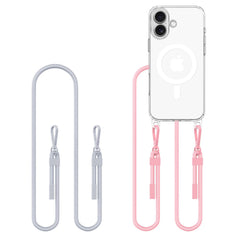 COQUE TECH-PROTECT FLEXAIR CHAIN MAGSAFE IPHONE 16 GRIS & ROSE