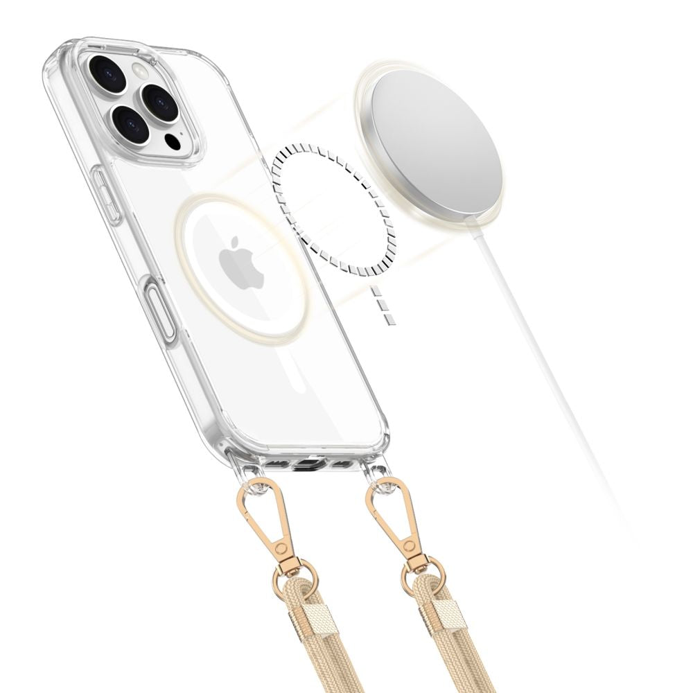 TECH-PROTECT FLEXAIR CHAÎNE MAGSAFE IPHONE 16 PRO MAX NOIR & TAUPE