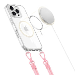 COUVERTURE TECH-PROTECT FLEXAIR CHAÎNE MAGSAFE IPHONE 16 PRO MAX GRIS & ROSE