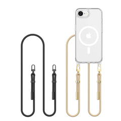 COUVERTURE TECH-PROTECT FLEXAIR CHAÎNE MAGSAFE IPHONE 16E NOIR & TAUPE