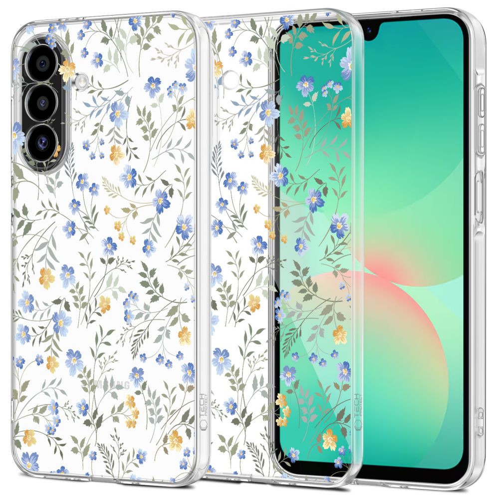COUVERTURE TECH-PROTECT FLEXAIR GALAXY A26 5G FLEURS DE PRINTEMPS