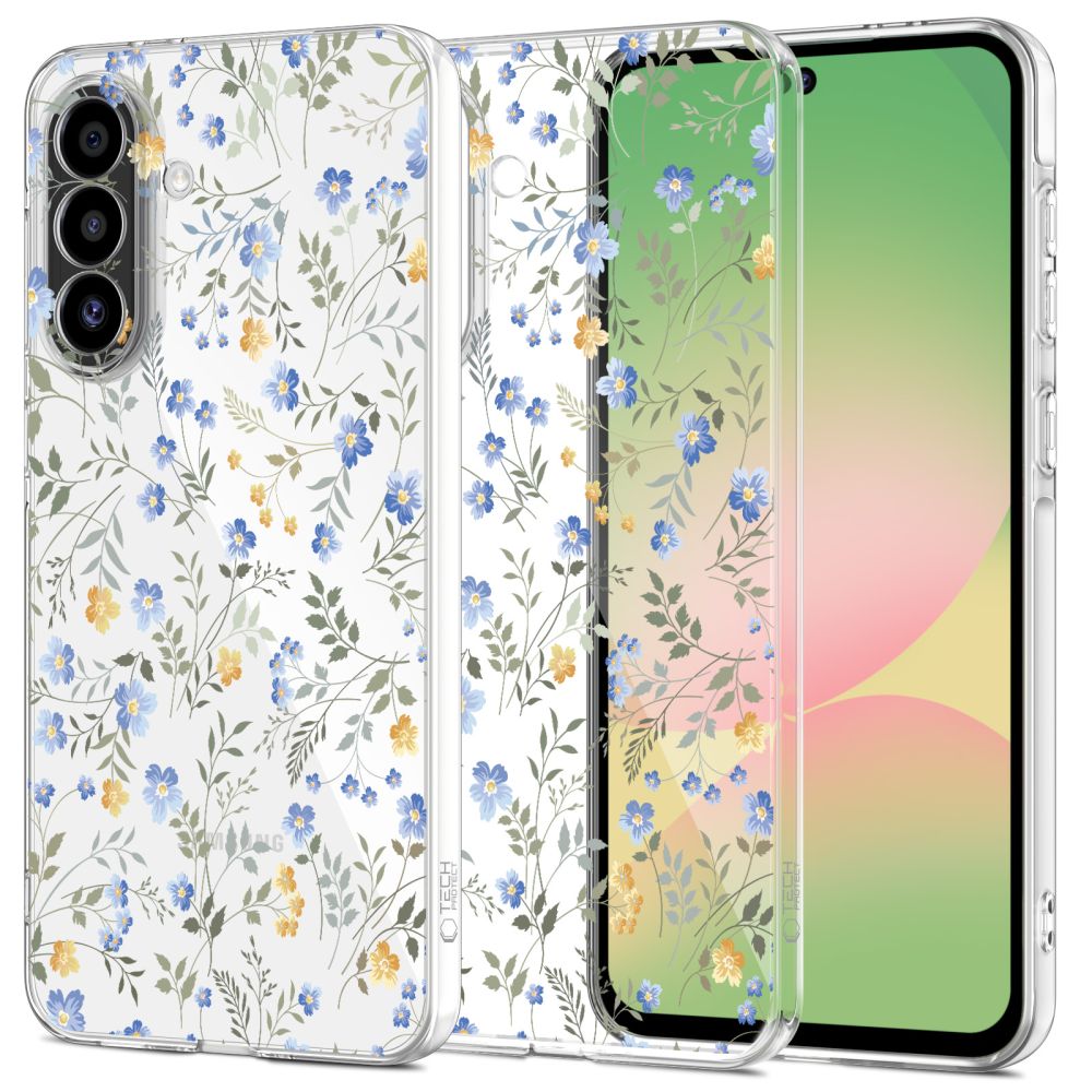 COUVERTURE TECH-PROTECT FLEXAIR GALAXY A56 5G FLEURS DE PRINTEMPS