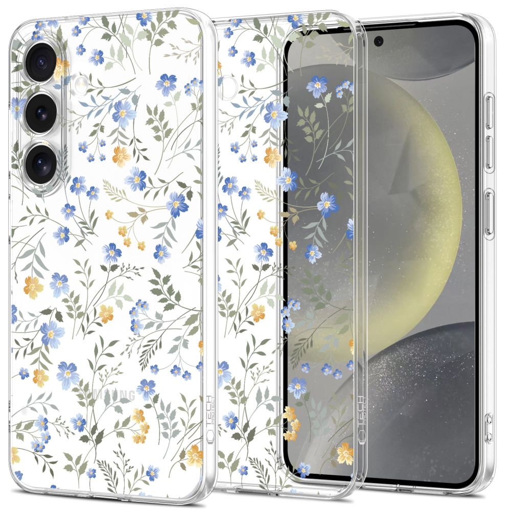 COUVERTURE TECH-PROTECT FLEXAIR GALAXY S25 FLEURS DE PRINTEMPS